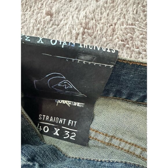 Quiksilver Men’s Jeans Revolver Straight Fit Blue Size 40 x 32  New - Picture 7 of 16